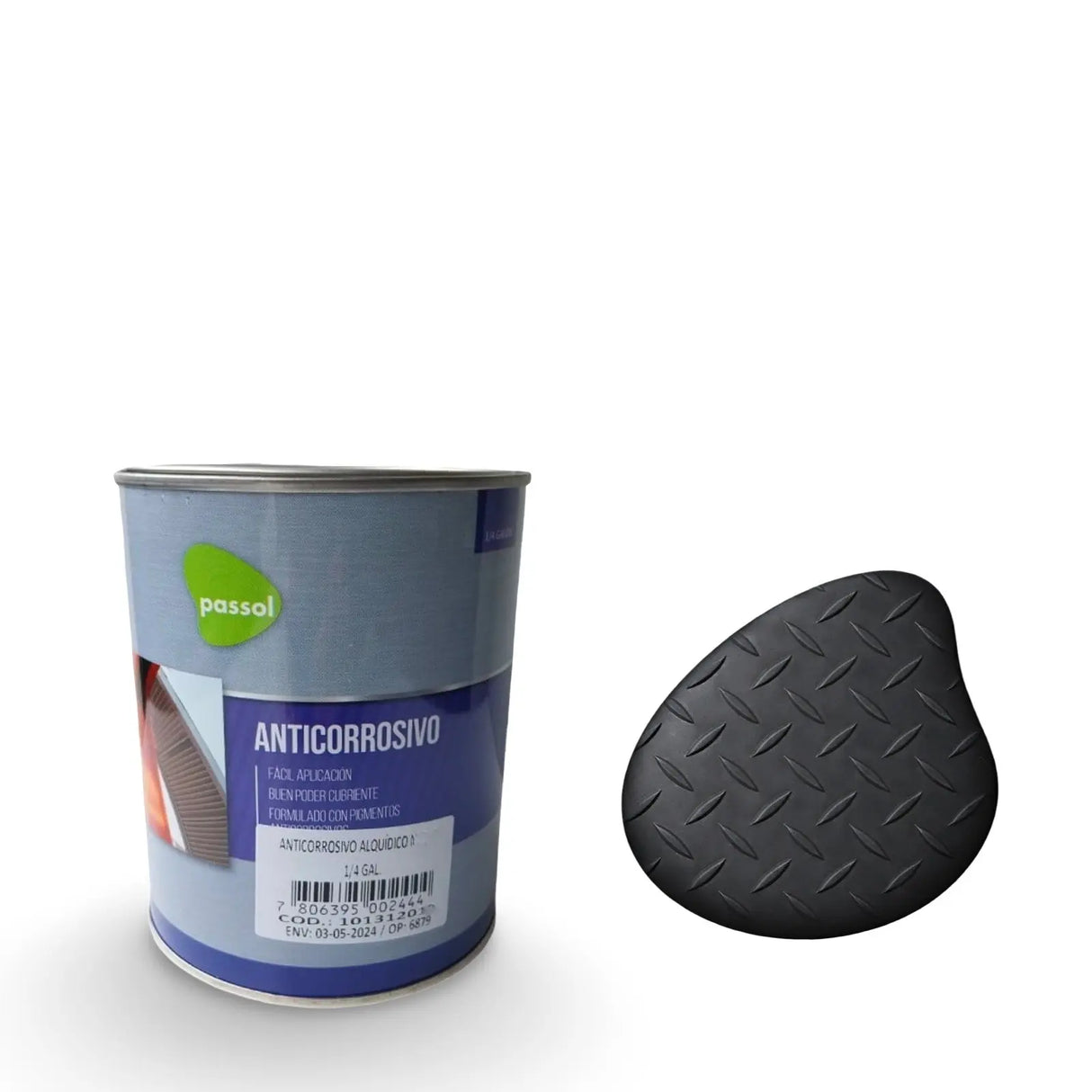 Antióxido / Anticorrosivo para Metal PassolNegro1/4 GalónPassol