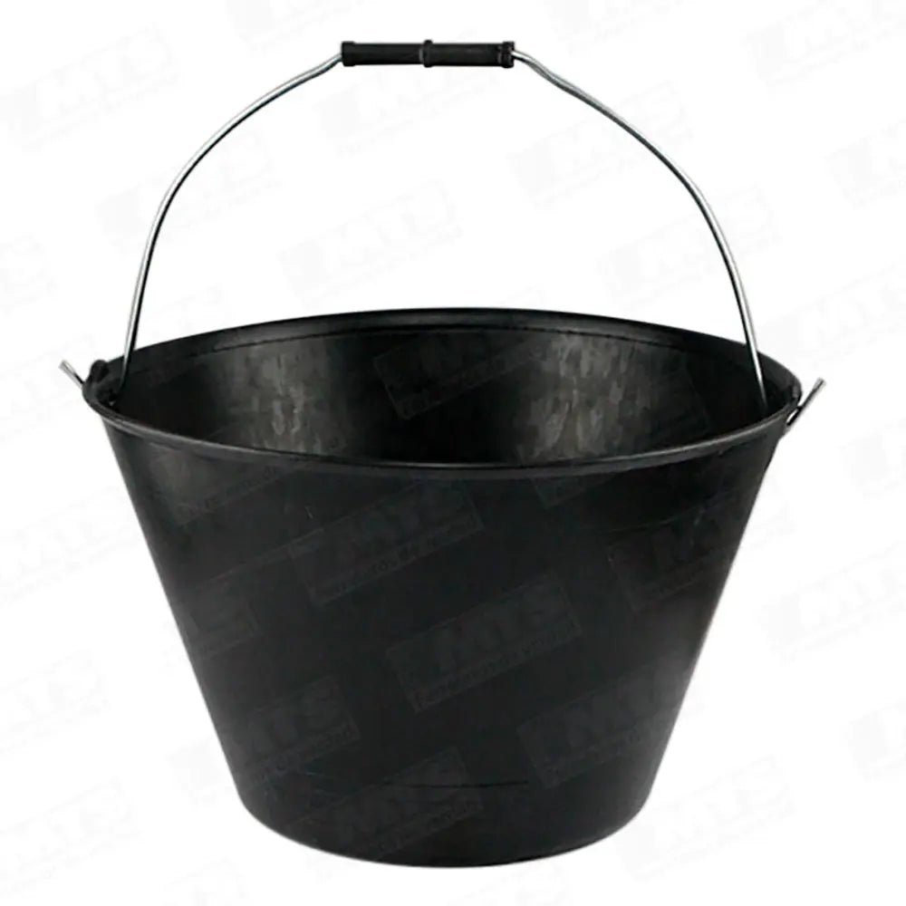 BALDE PLASTICO NEGRO ALBAÑIL 12LTNegroPassol