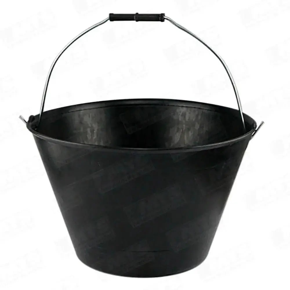 BALDE PLASTICO NEGRO ALBAÑIL 12LTNegroPassol