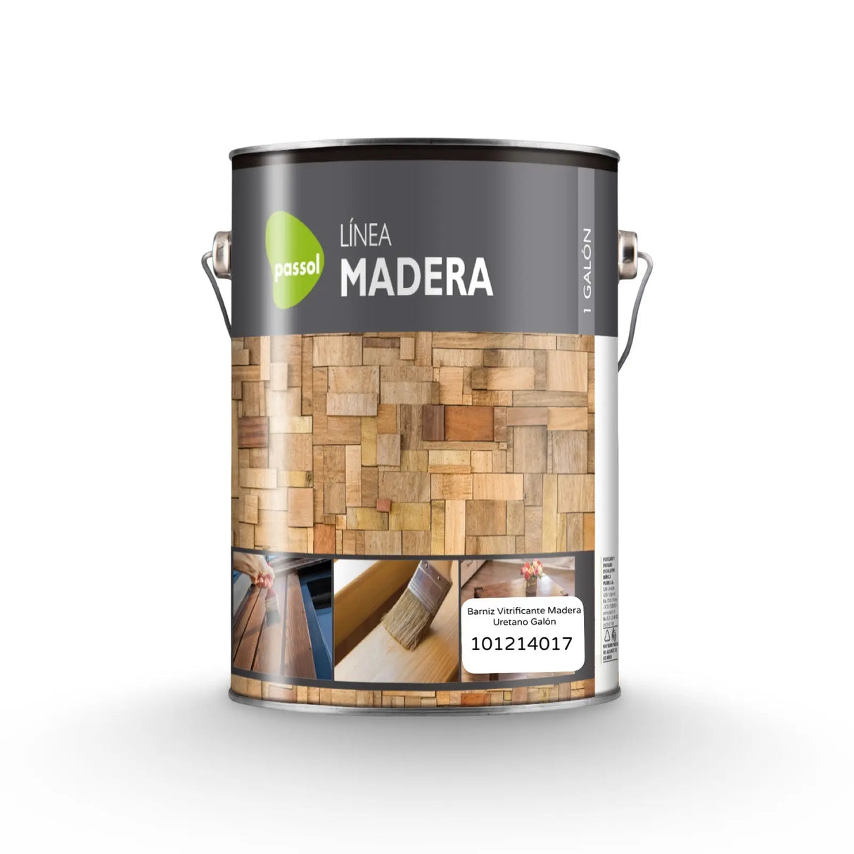 Barniz Vitrificante Uretano Madera Piedra Brillante Galon PASSOL