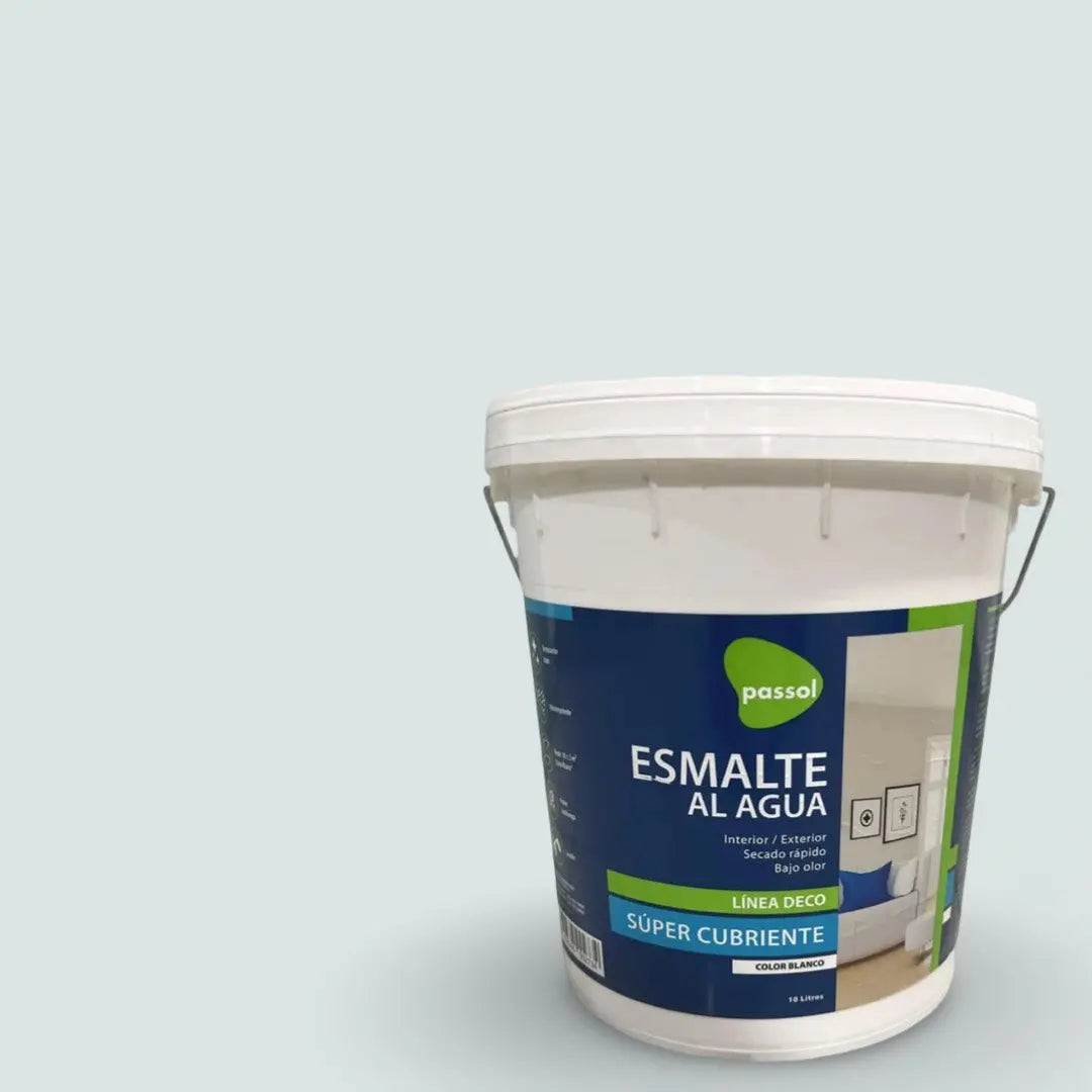 ESMALTE AL AGUA BLANCO INVIERNO BALDE PASSOL