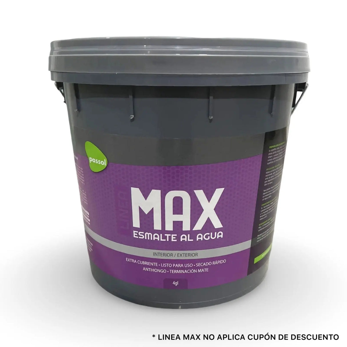 Esmalte al agua Max Blanco Passol Passol