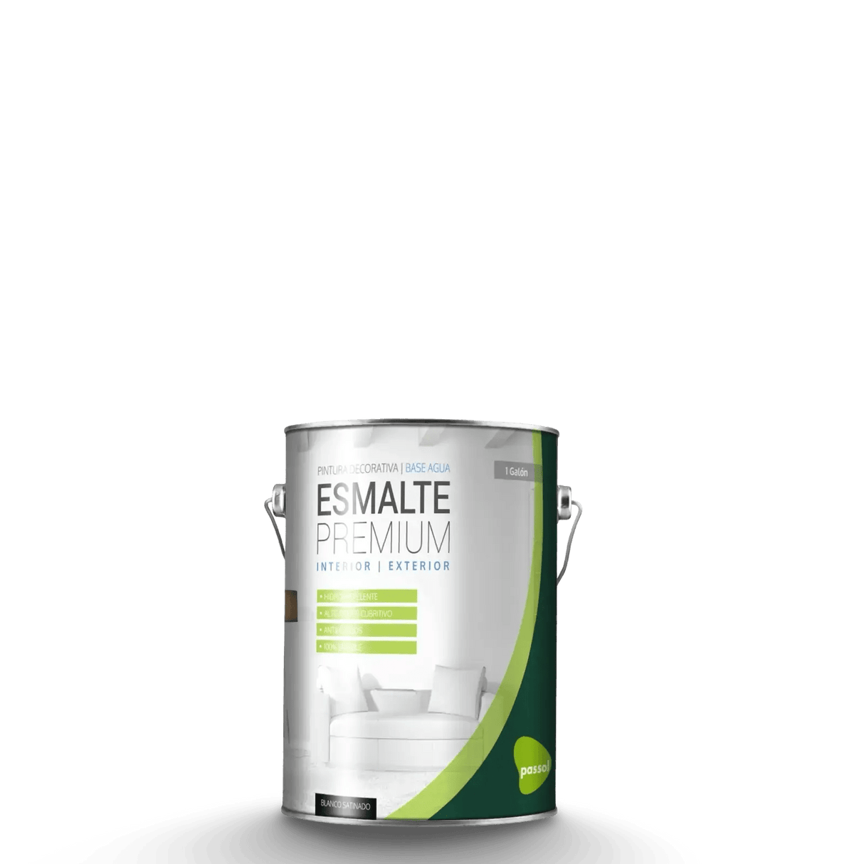 Esmalte al agua Satinado Premium ColoresPersonalizado T11 GalónPassol