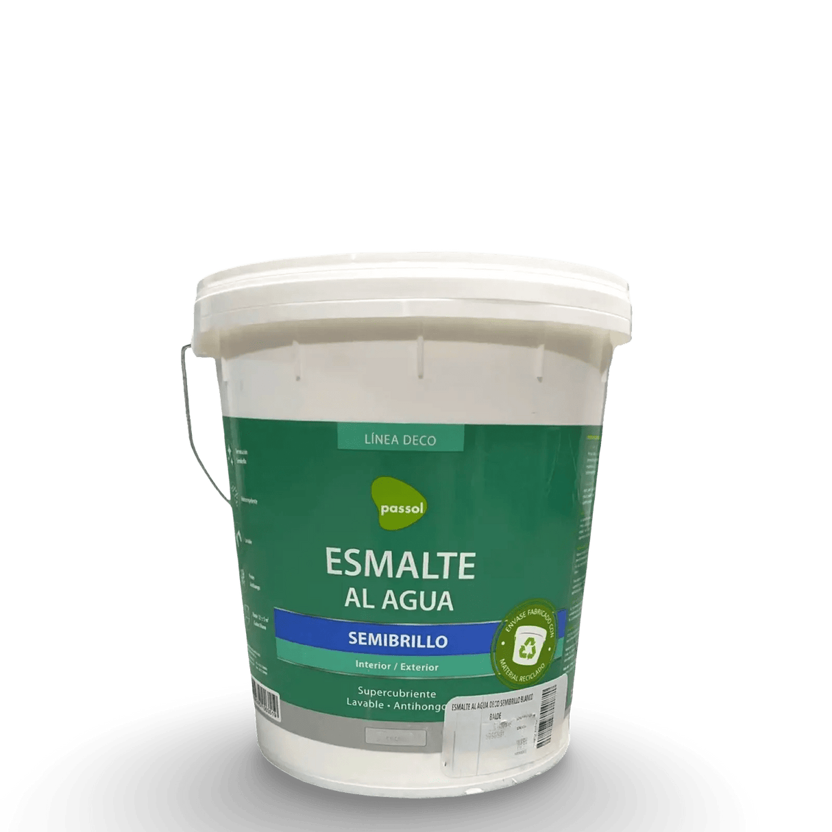 Esmalte al Agua Semibrillo PassolPersonalizado T1Balde 10 ltsPassol
