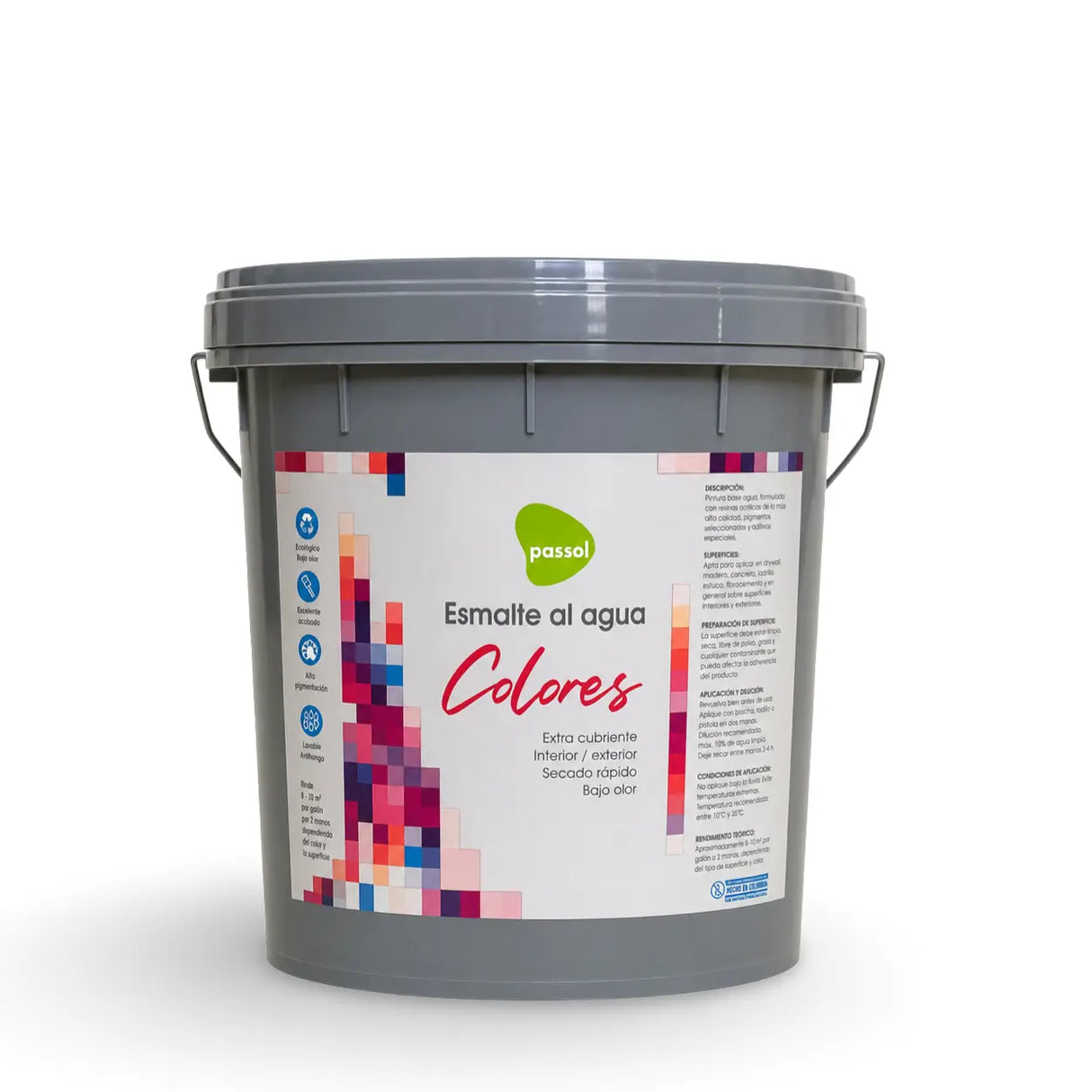 Esmalte al agua Deco Colores EmpacadosBlanco1 GalónPassol