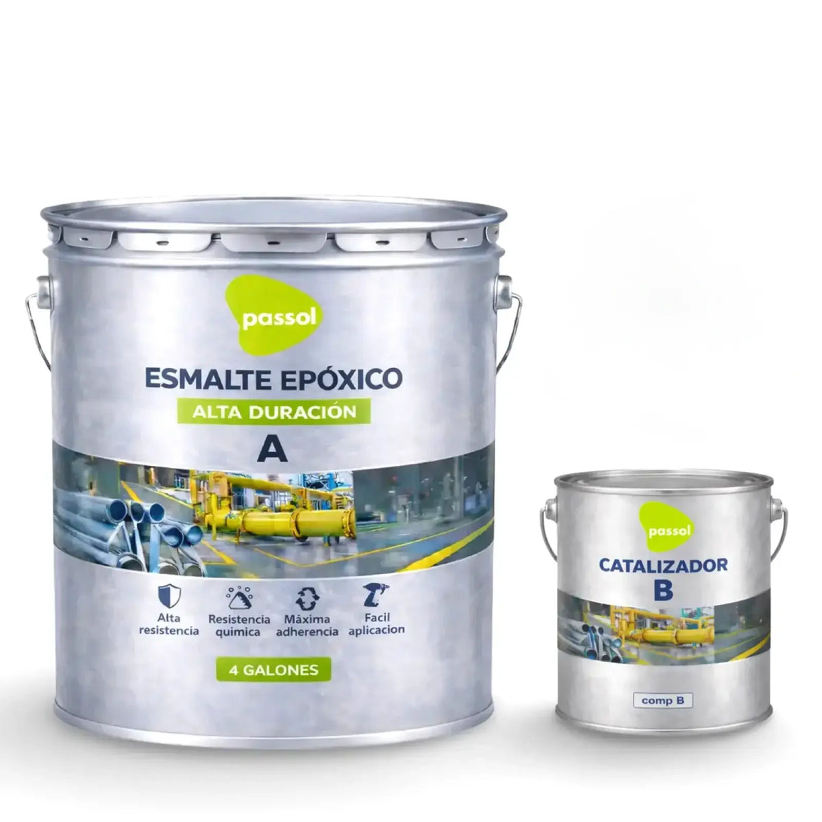 Esmalte Epoxico Kit A+B Passol Passol