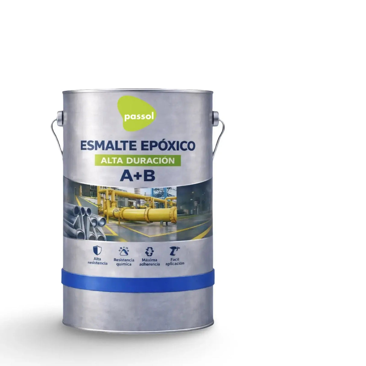 Esmalte Epoxico Kit A+B PassolTransparente1 GalónPassol