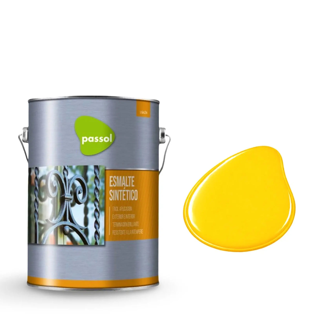 Esmalte Sintético 1 Galón PassolAmarillo Oro1 GalónPassol