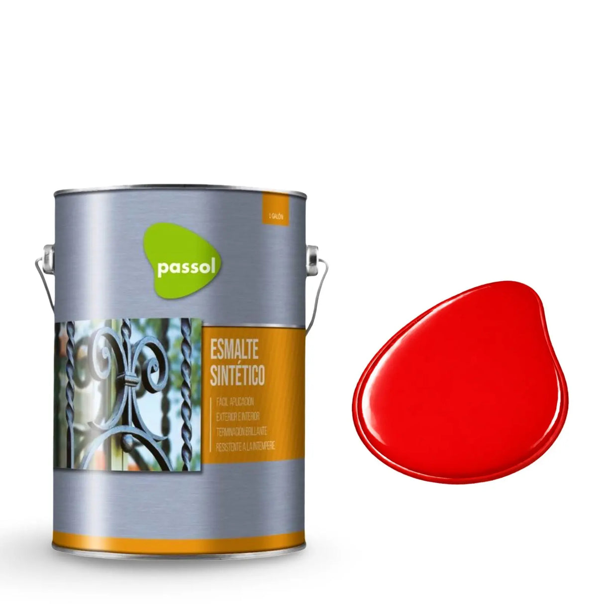 Esmalte Sintético 1 Galón PassolRojo1 GalónPassol