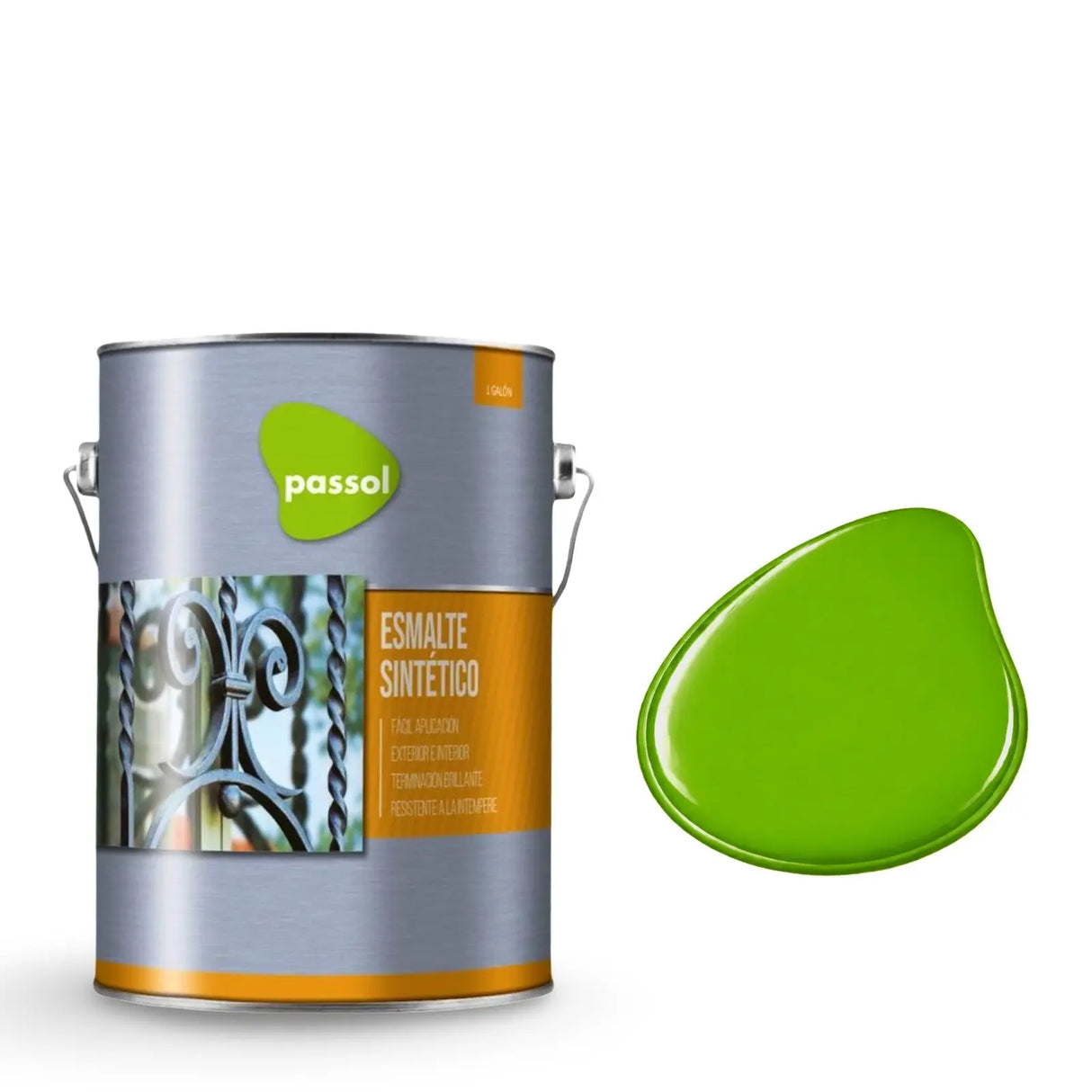 Esmalte Sintético 1 Galón PassolVerde Manzana1 GalónPassol