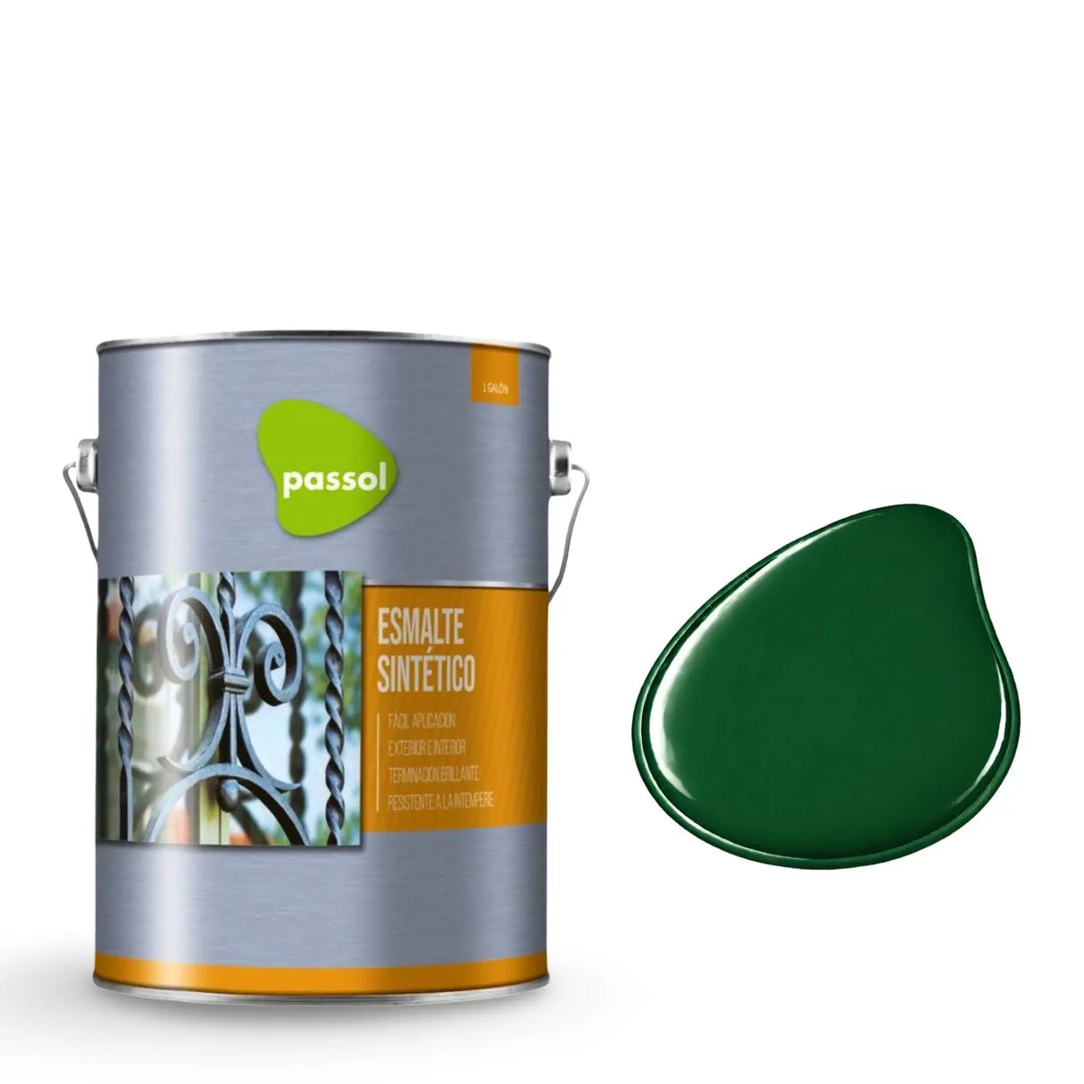 Esmalte Sintético 1 Galón PassolVerde Reja1 GalónPassol