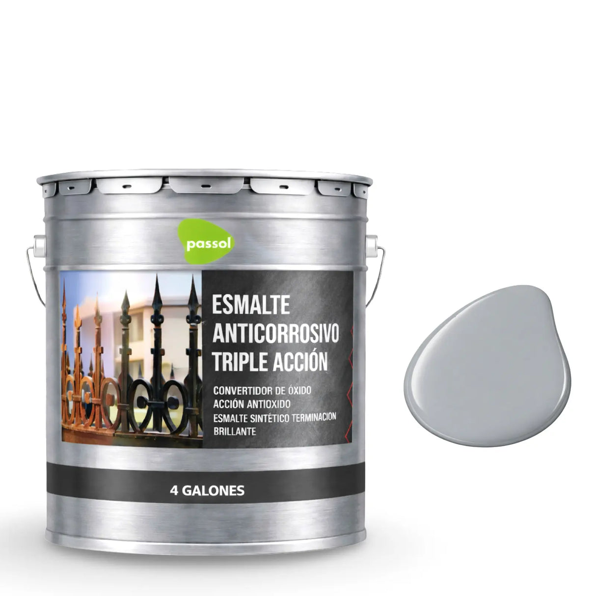 Esmalte Anticorrosivo Triple Acción Metal Passol Passol