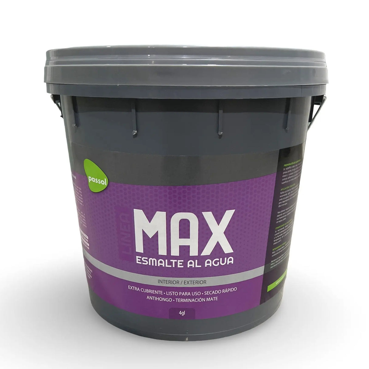 esmalte al agua blanco ax tineta 4gl passol