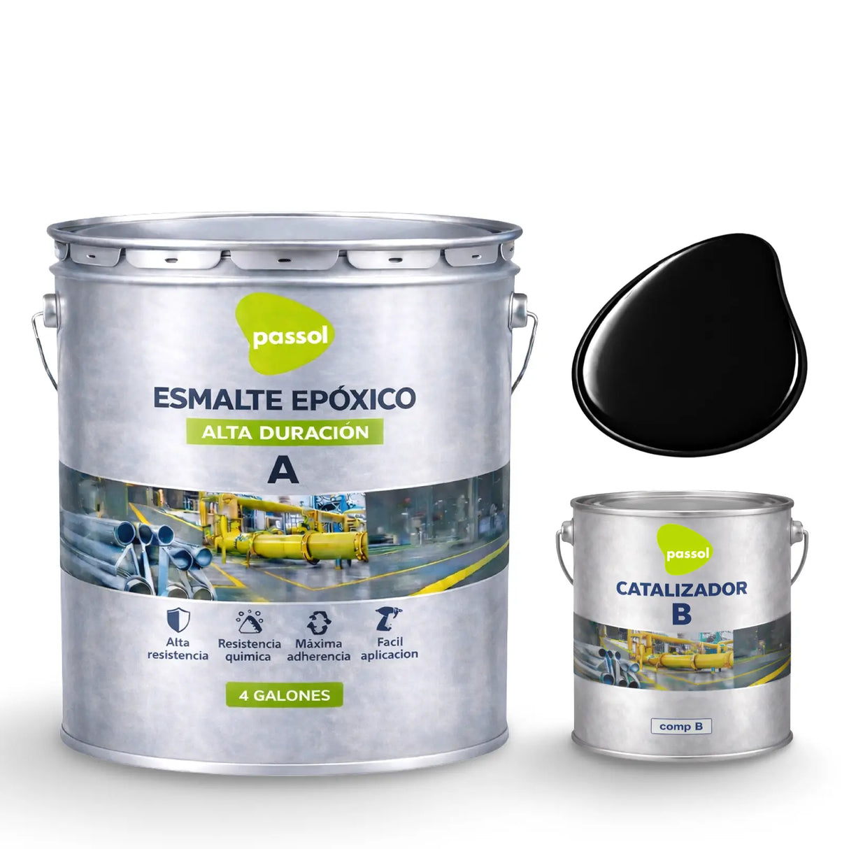 Esmalte Epoxico Kit Galon Passol Passol