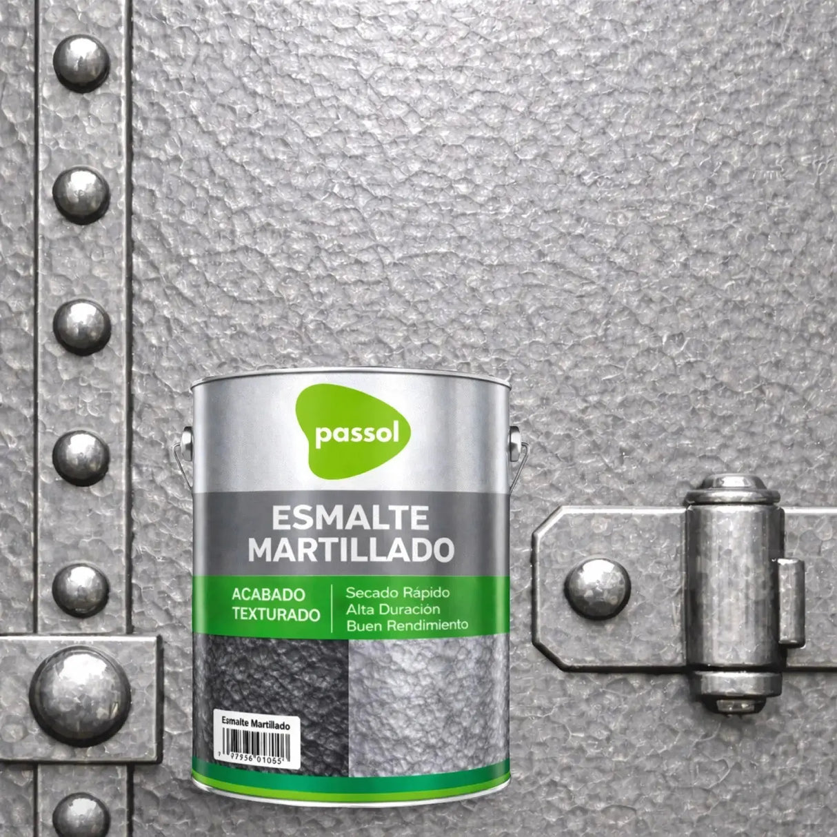 Esmalte efecto Martillado Brillante PassolGris Aluminio1 GalónPassol