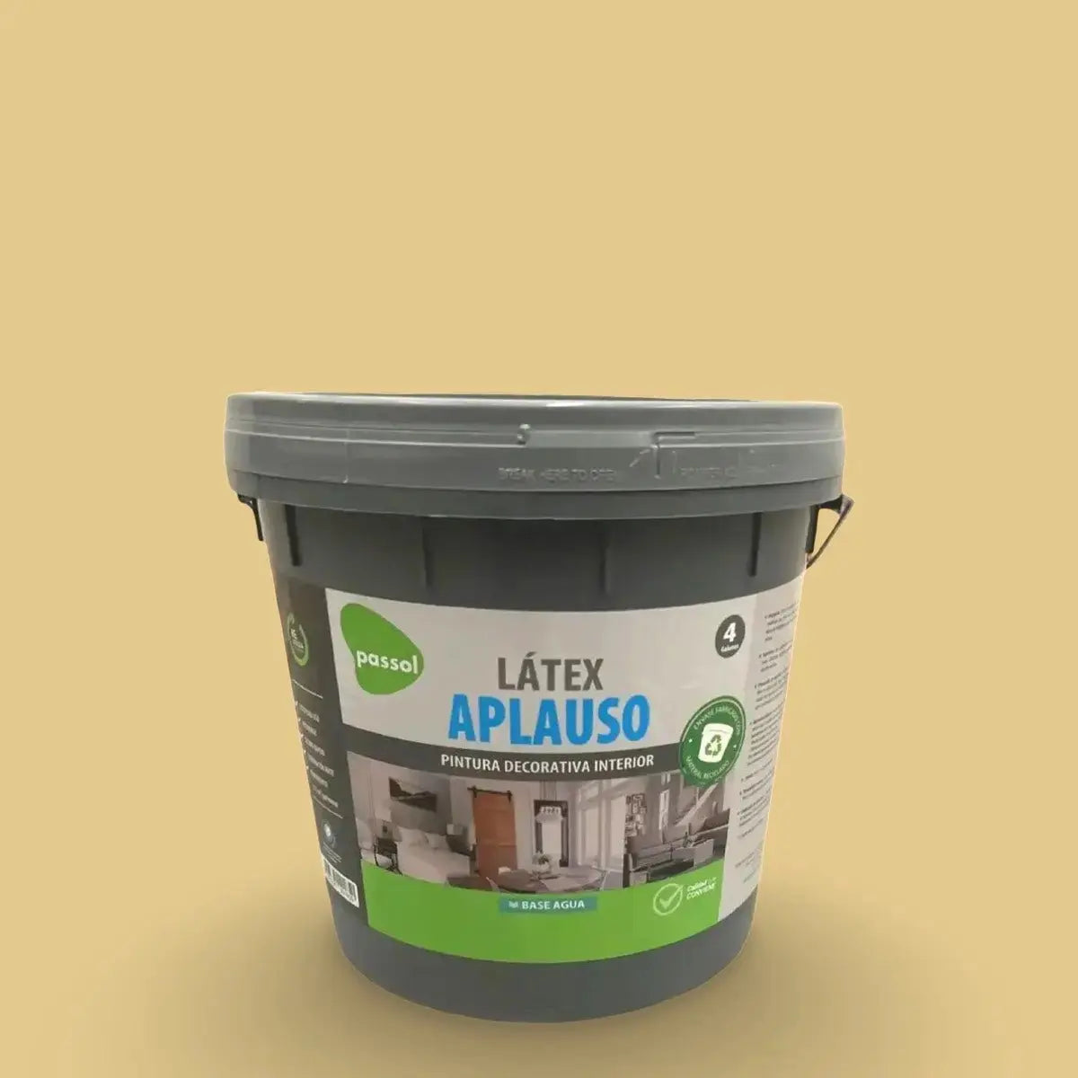 Látex Aplauso Colores PassolNegroTineta 4 GalonesPassol