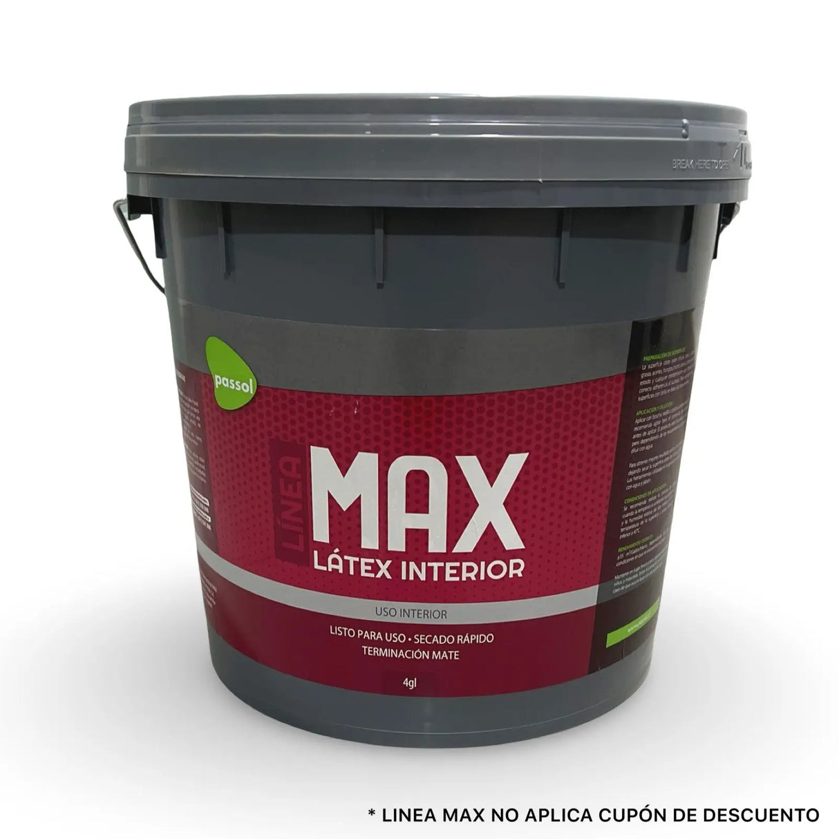 Látex al Agua Max Blanco Tineta Passol