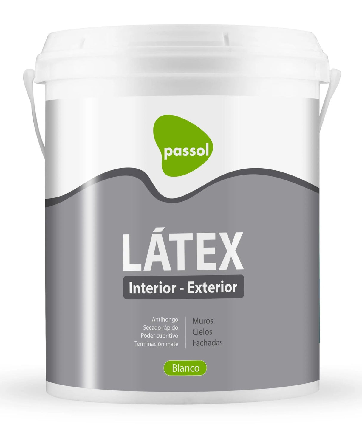 Látex Lavable Interior Exterior Blanco GalónPassol