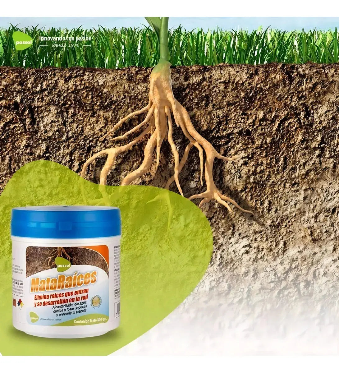 Bio Desblock Mata Raíces 500gr PASSOL