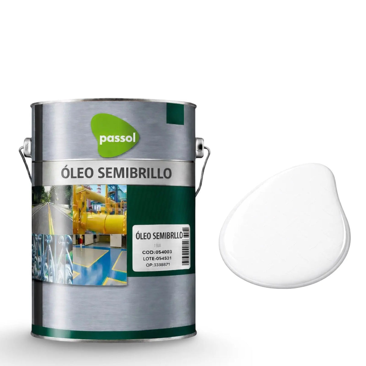 Oleo Semibrillo Blanco PassolBlanco1 GalónPassol