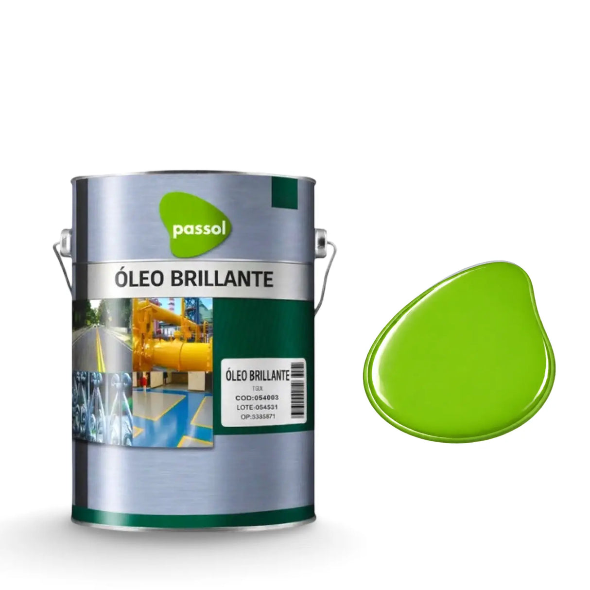 Oleo Brillante PassolVerde Manzana1 GalónPassol