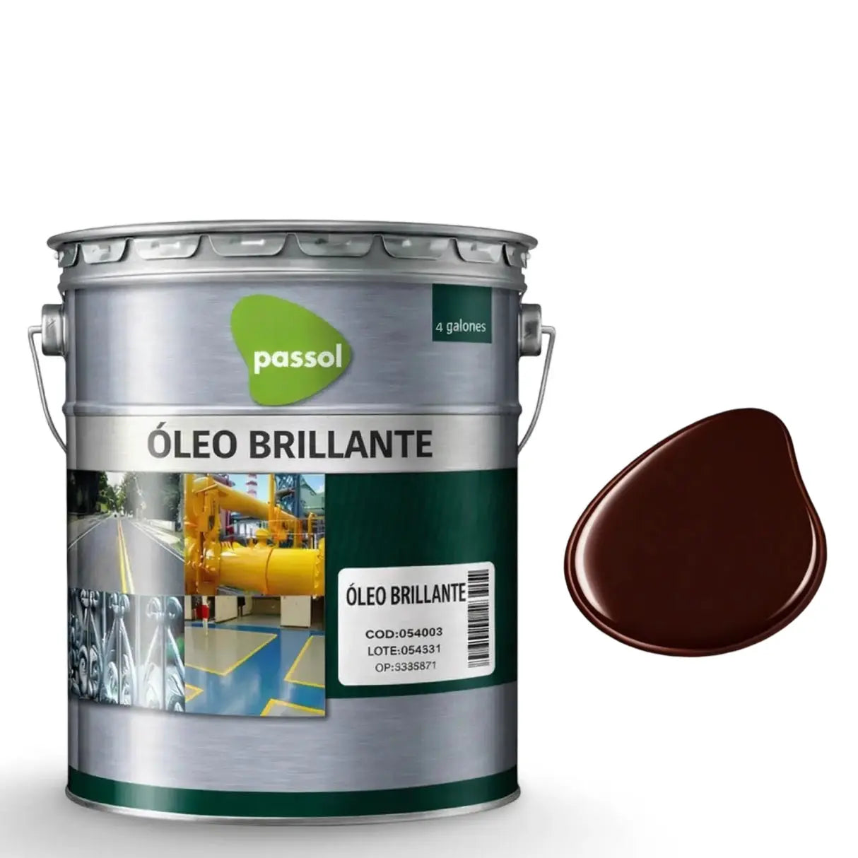 Oleo Brillante PassolCafe MoroTineta 4 GalonesPassol