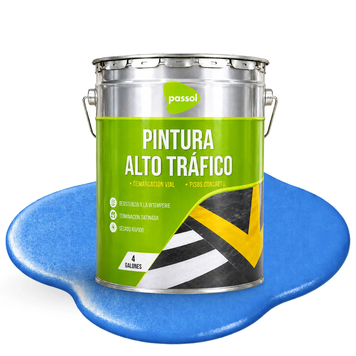 Pintura Alto Trafico ContrasteAzulTineta 4glPassol