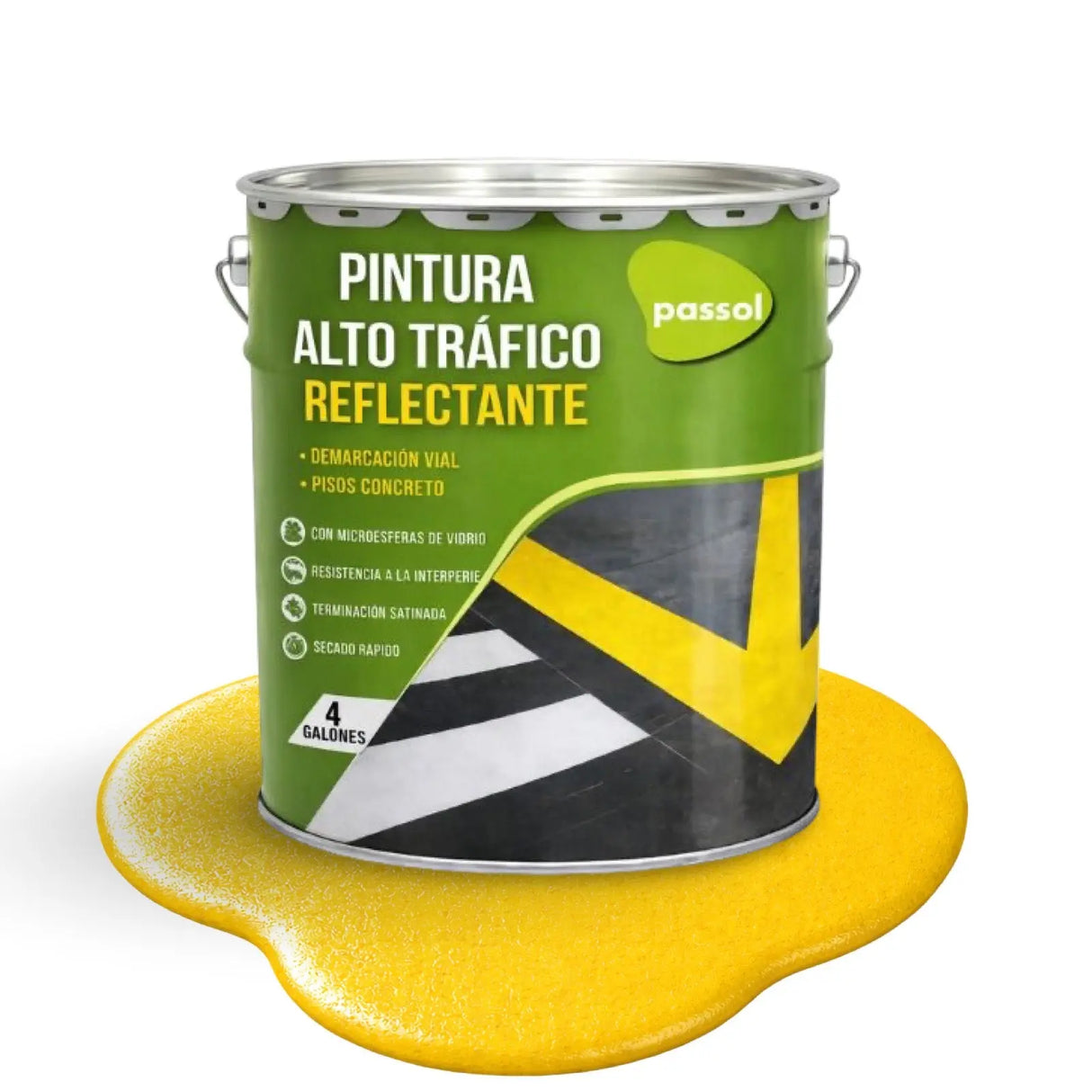 PINTURA ALTO TRAFICO REFLECTANTE PASSOL Passol