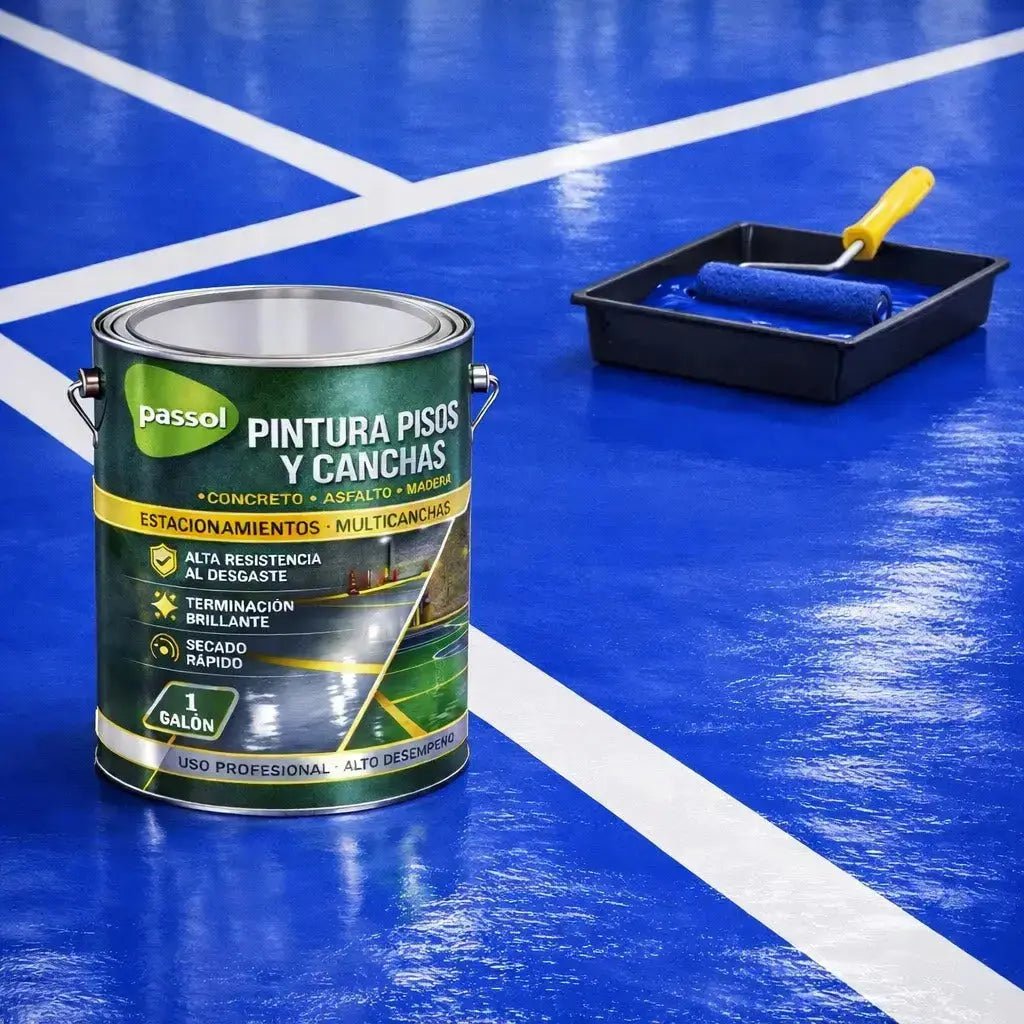 Pintura Pisos y Canchas PassolAzul1 GalónPassol