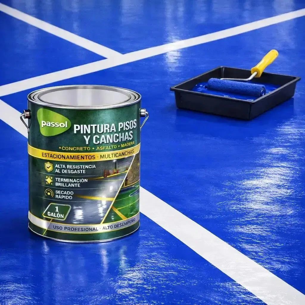 Pintura Pisos y Canchas PassolAzul1 GalónPassol