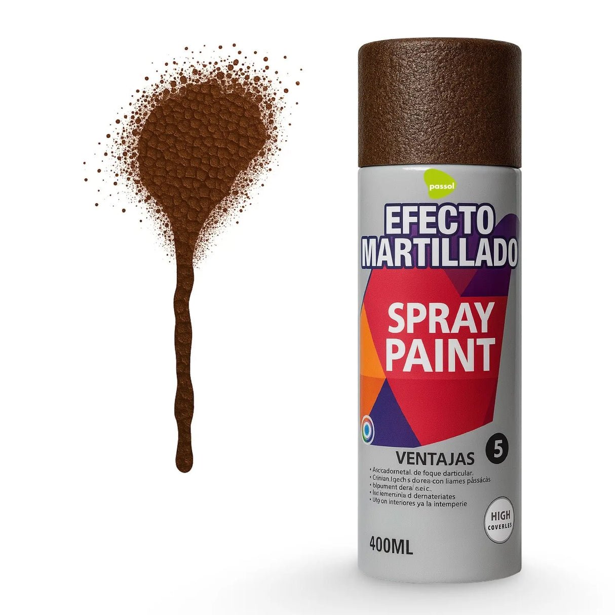 Spray Pintura Efecto Martillado 400ml PASSOL
