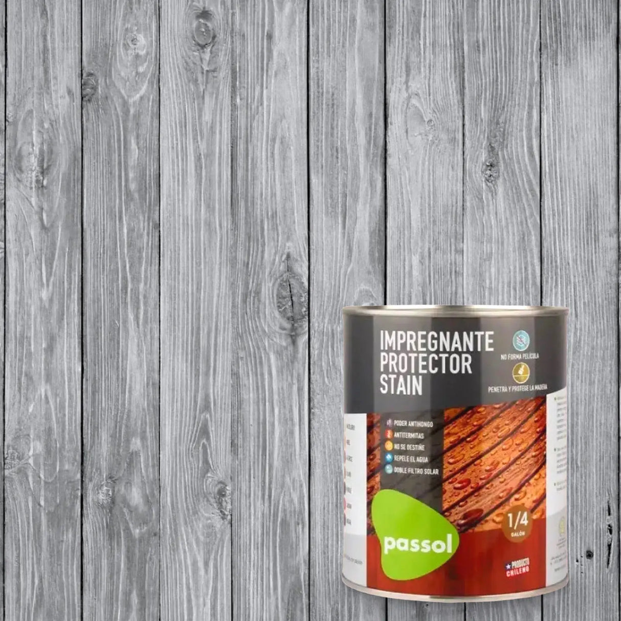 Stain Impregnante para Maderas Passol PASSOL