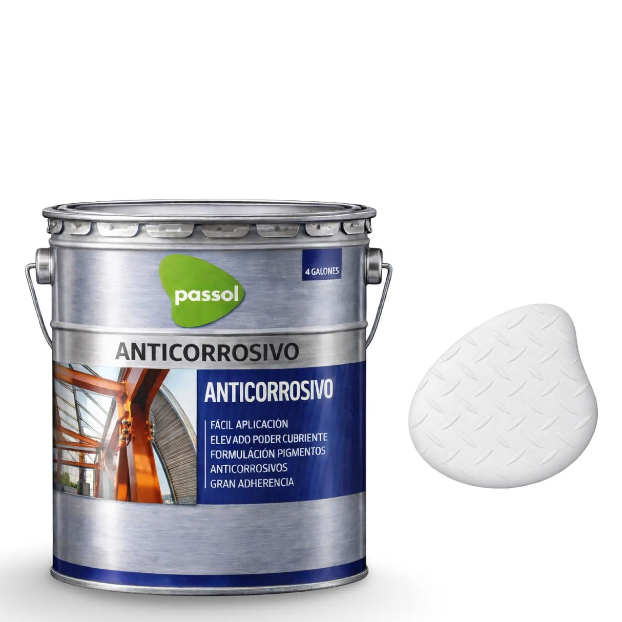 Antióxido / Anticorrosivo para Metal PassolBlancoTineta 4 GalonesPassol