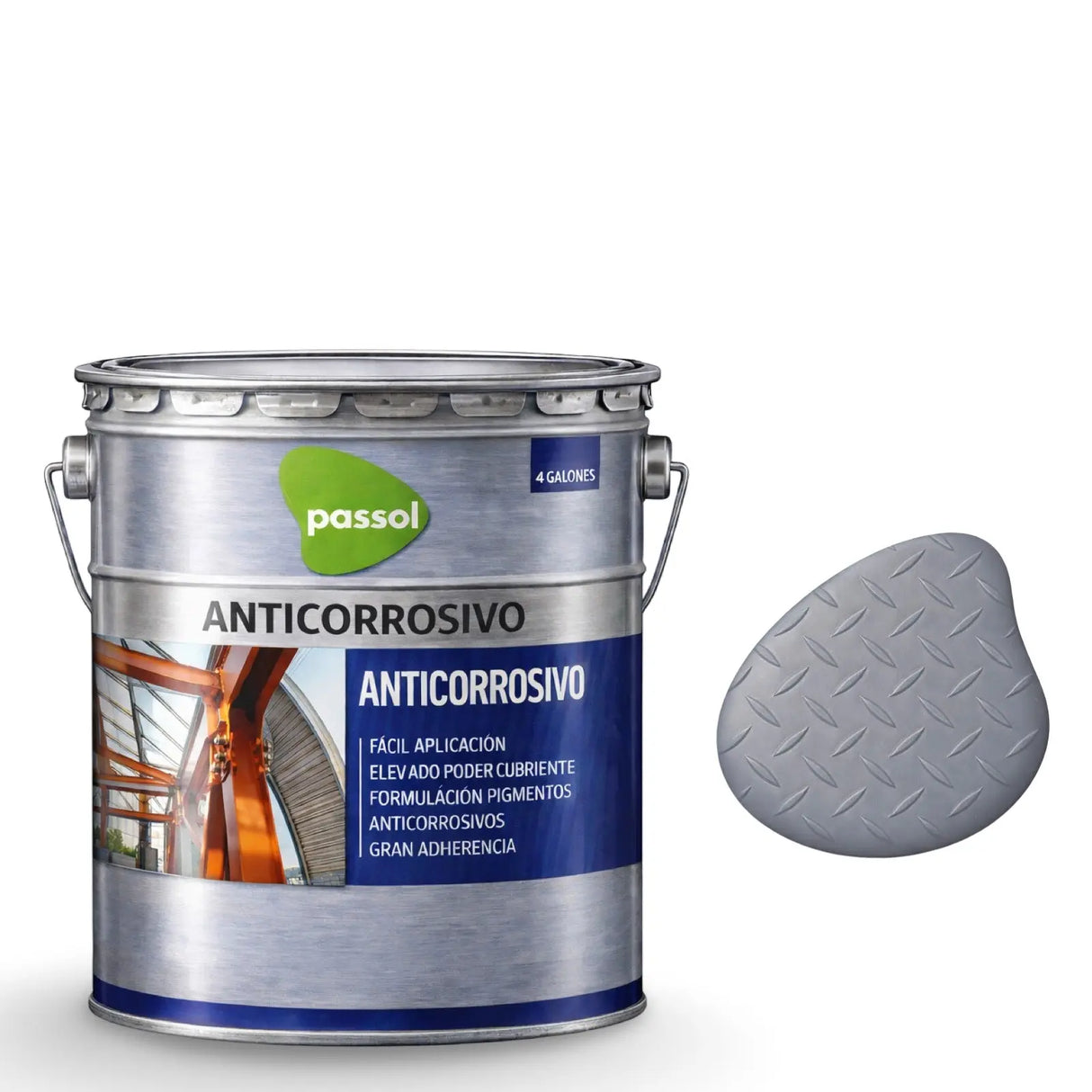 Antióxido / Anticorrosivo para Metal PassolGrisTineta 4 GalonesPassol