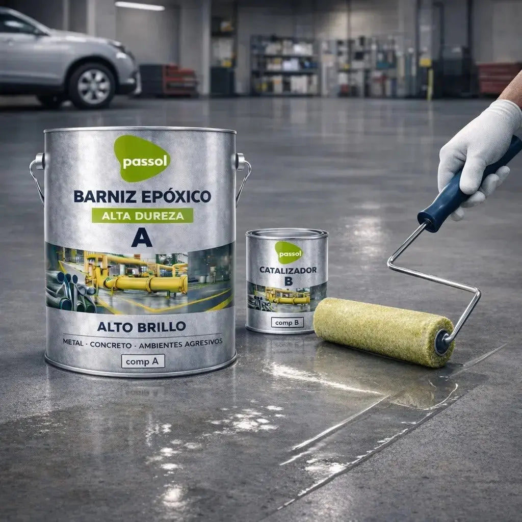 Kit Barniz Epoxico Incoloro 2 Comp Passolincoloro1 GalónPassol