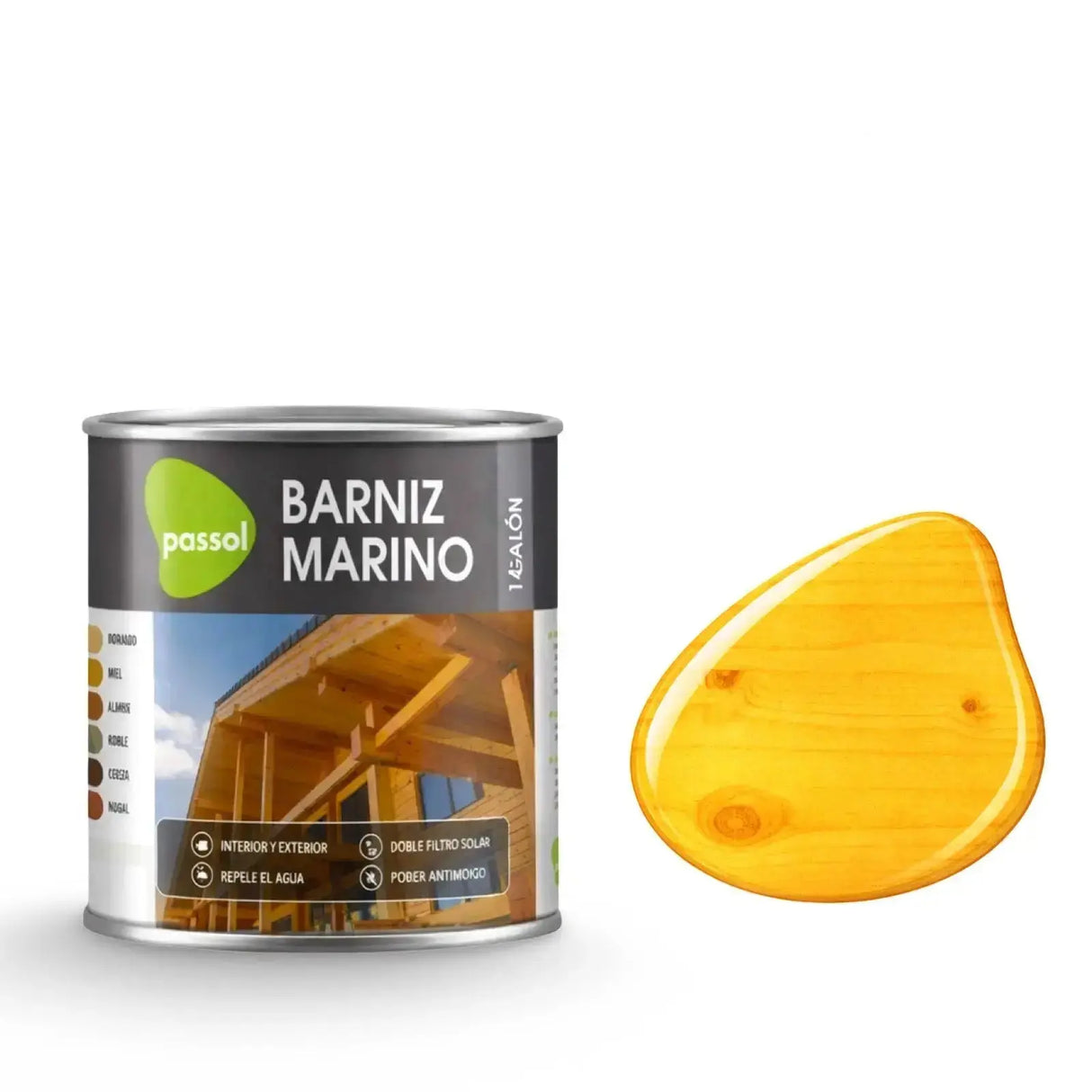 Barniz Marino Brillante PassolMaple1/4 de GalónPassol