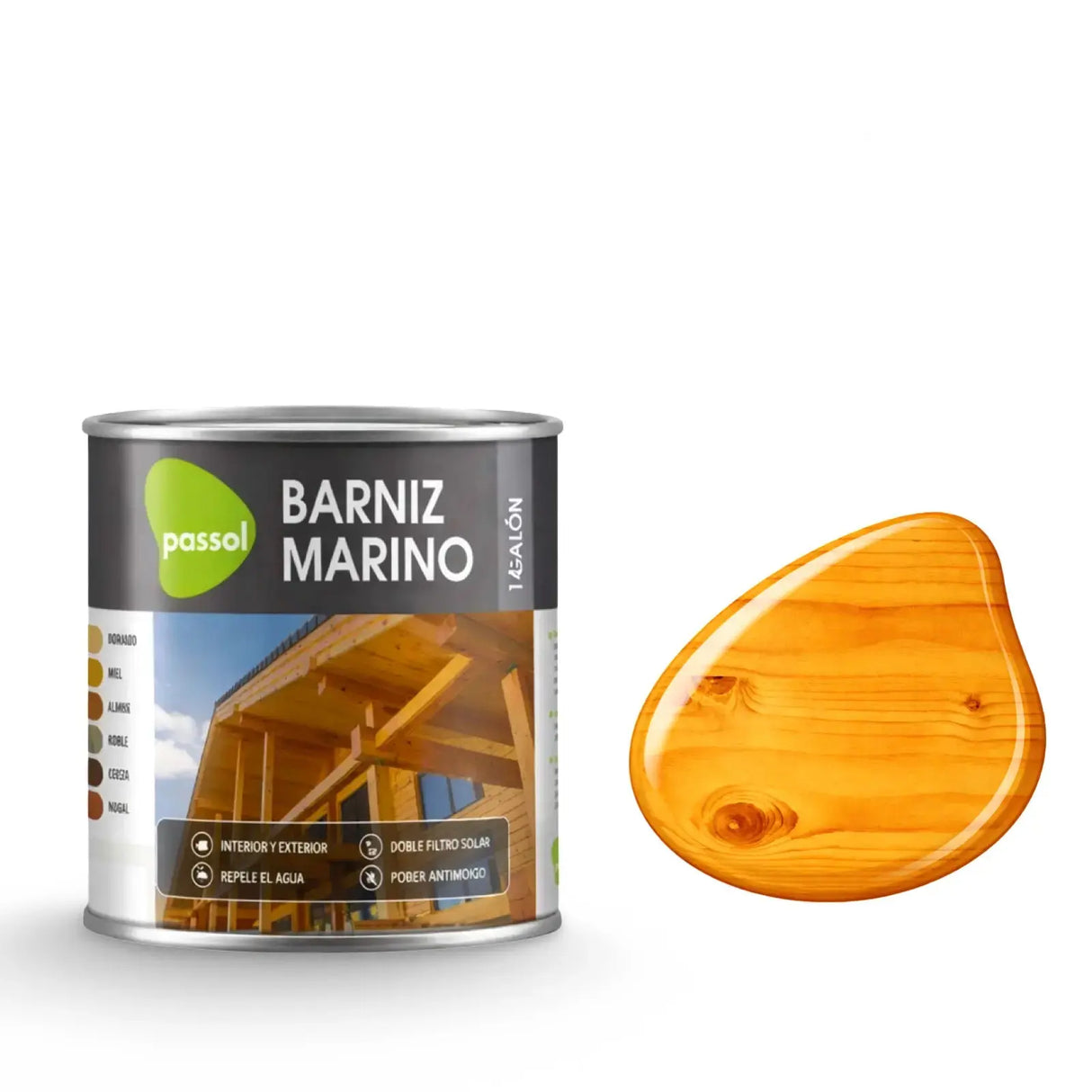 Barniz Marino Brillante PassolMiel1/4 de GalónPassol
