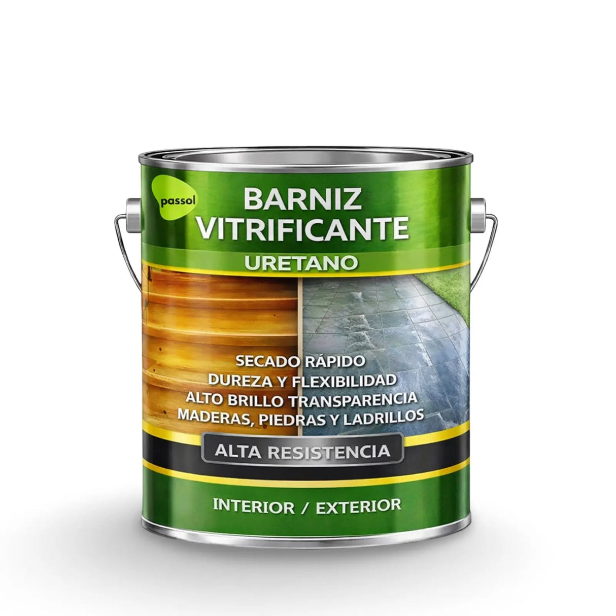 Barniz Vitrificante Uretano Madera Piedra Brillante PASSOL