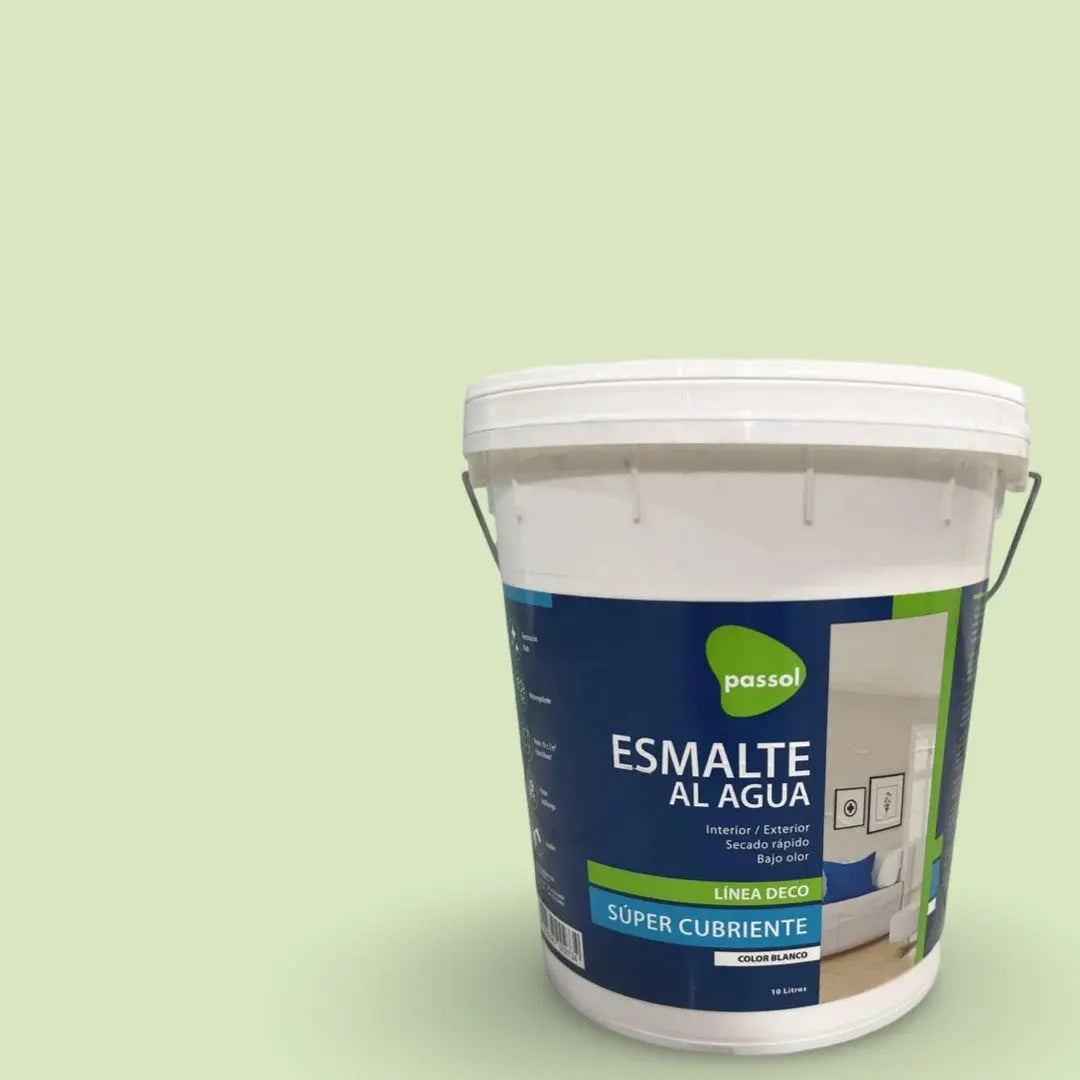 Esmalte al agua Deco verde aqua balde 10lt PASSOL