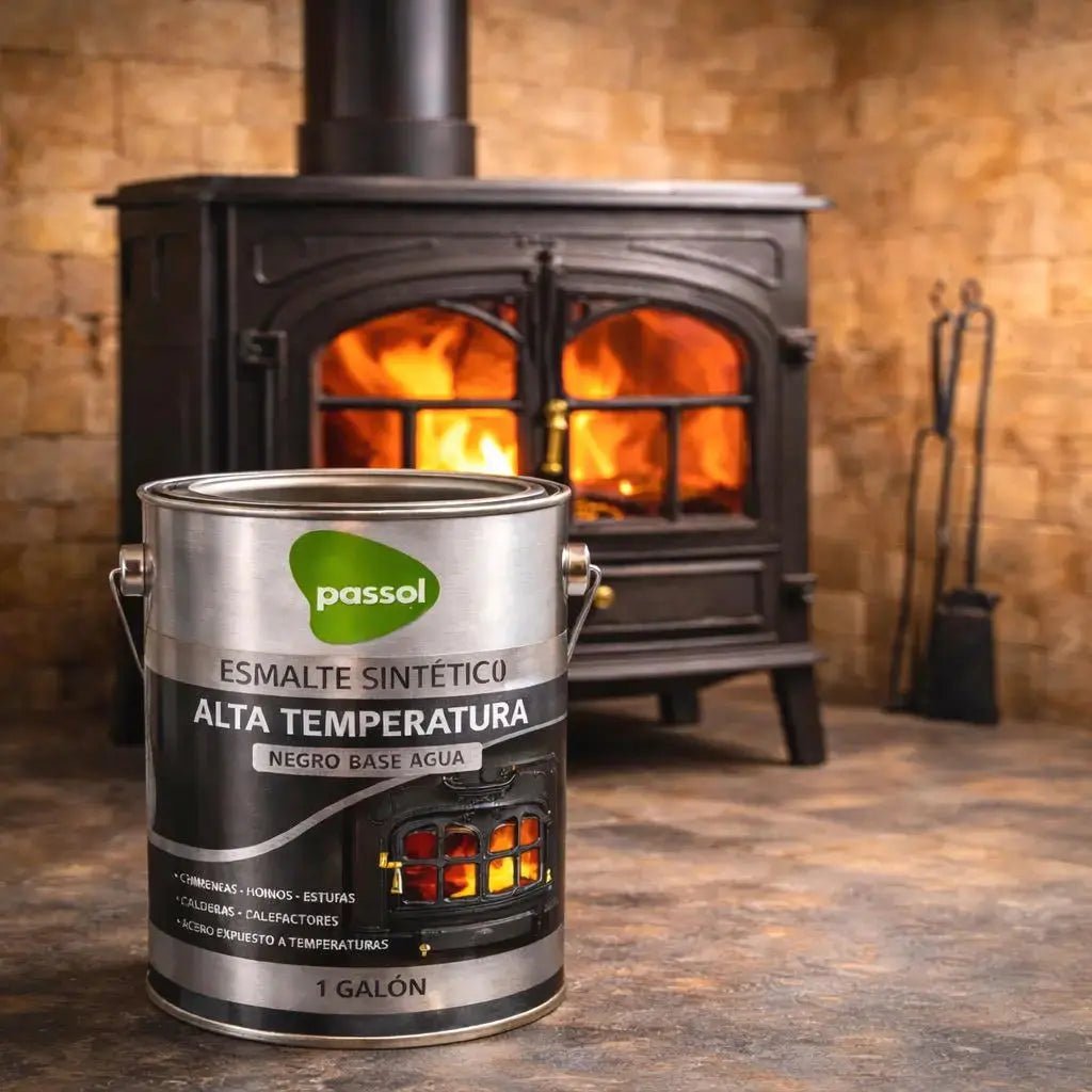 Esmalte Alta Temperatura Base AguaNegro1 GalónPassol
