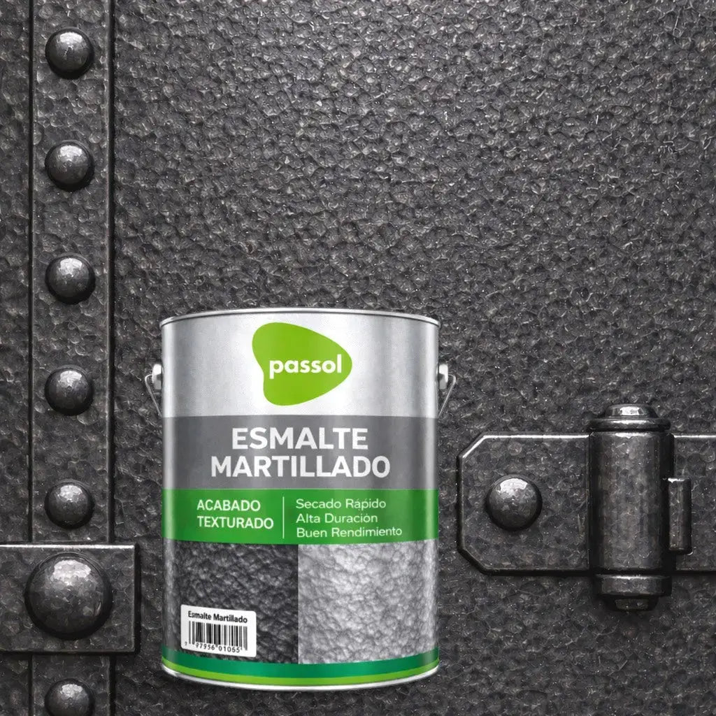 Esmalte efecto Martillado Brillante PassolNegro Grafito1 GalónPassol