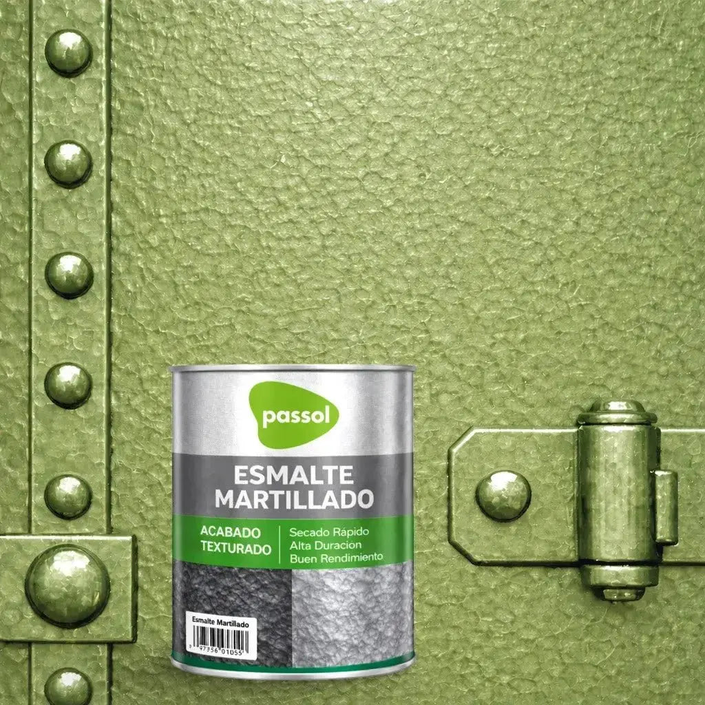 Esmalte efecto Martillado Brillante PassolVerde Esmeralda1/4 de GalónPassol