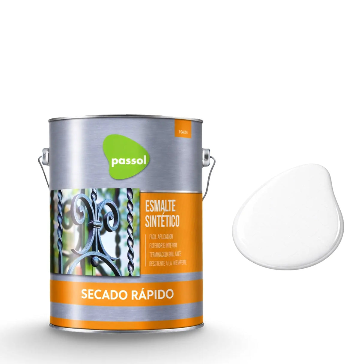 Esmalte Sintético Secado Rápido PassolBlanco1 GalónPassol