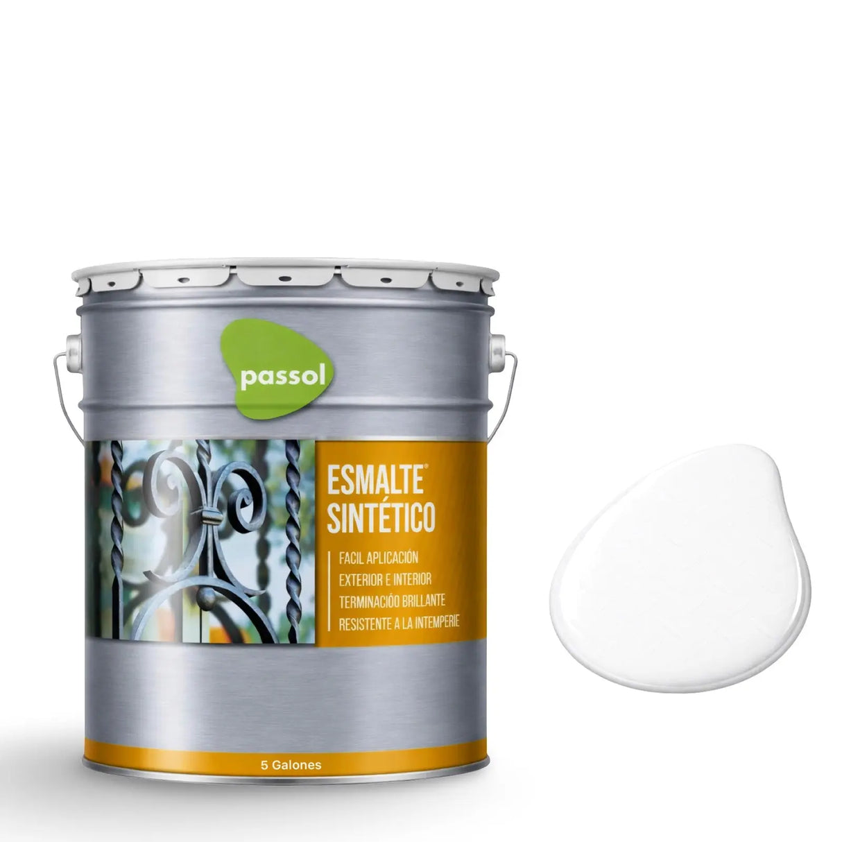Esmalte Sintético Tineta 5gl PassolBlancoTineta 5 galónesPassol