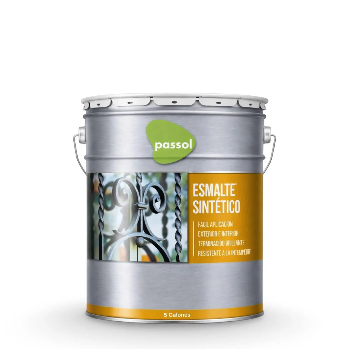 Esmalte Sintético Tineta 5gl PassolNegroTineta 5 galónesPassol