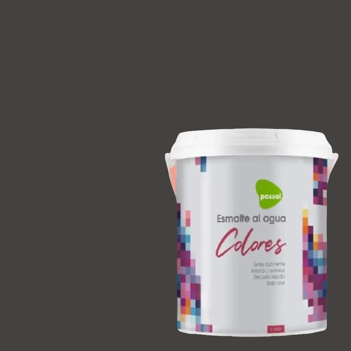 Esmalte al agua colores Black Pitch PASSOL