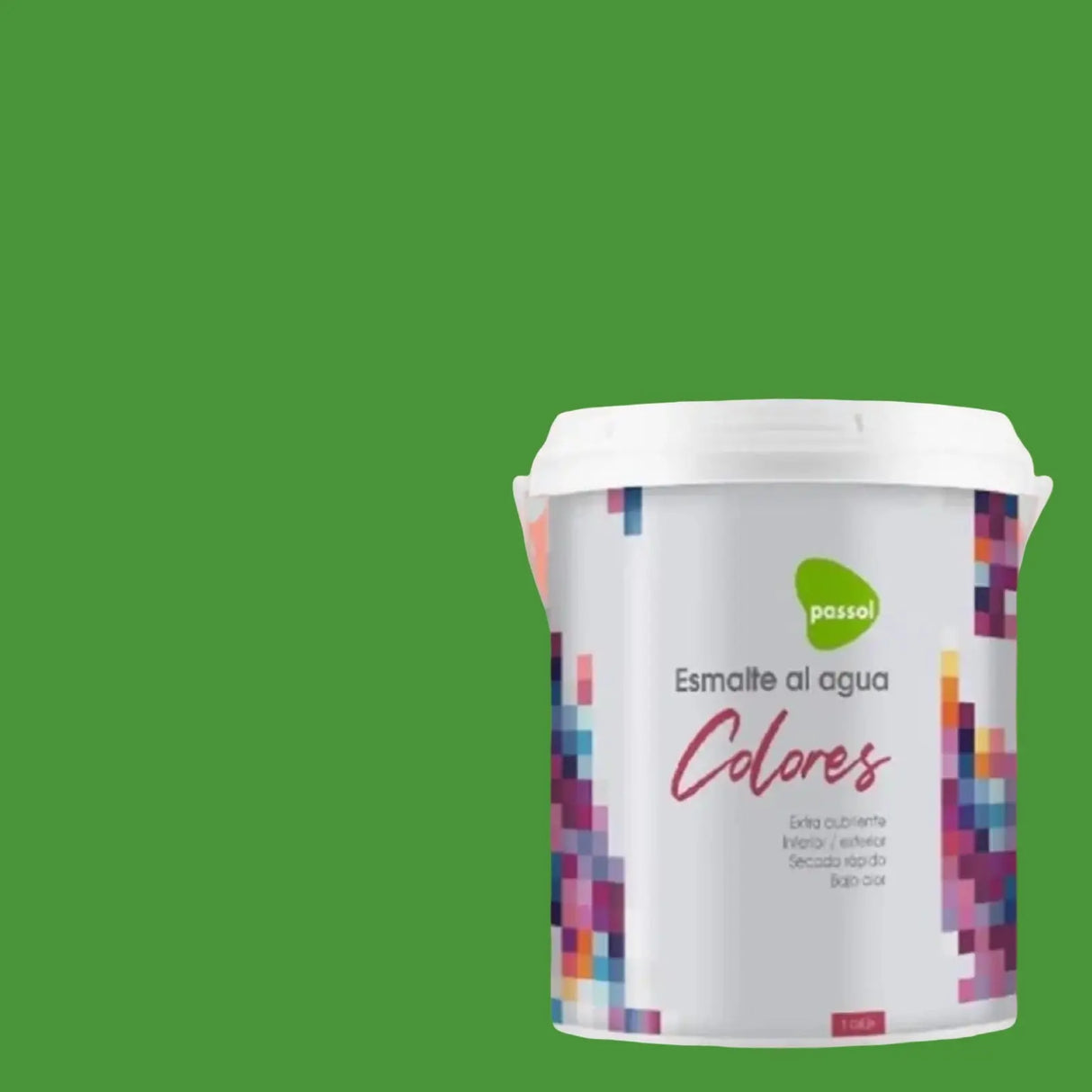 Esmalte al agua colores Radiant Green PASSOL