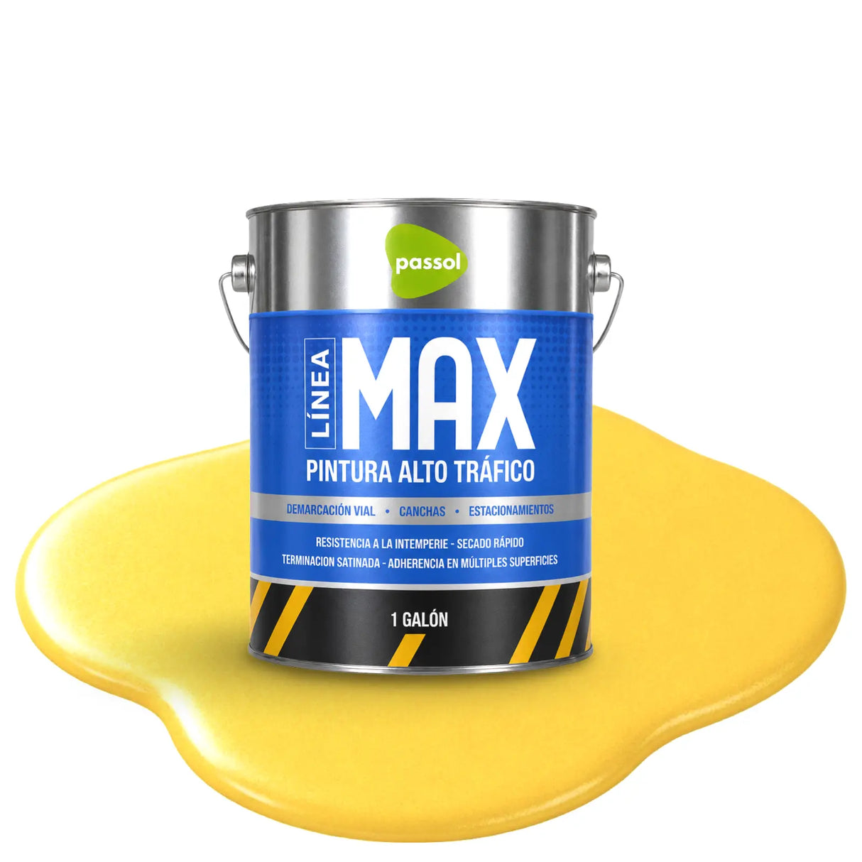 Pintura Alto Trafico Pisos MaxAmarilloGalón 3.8ltsPassol