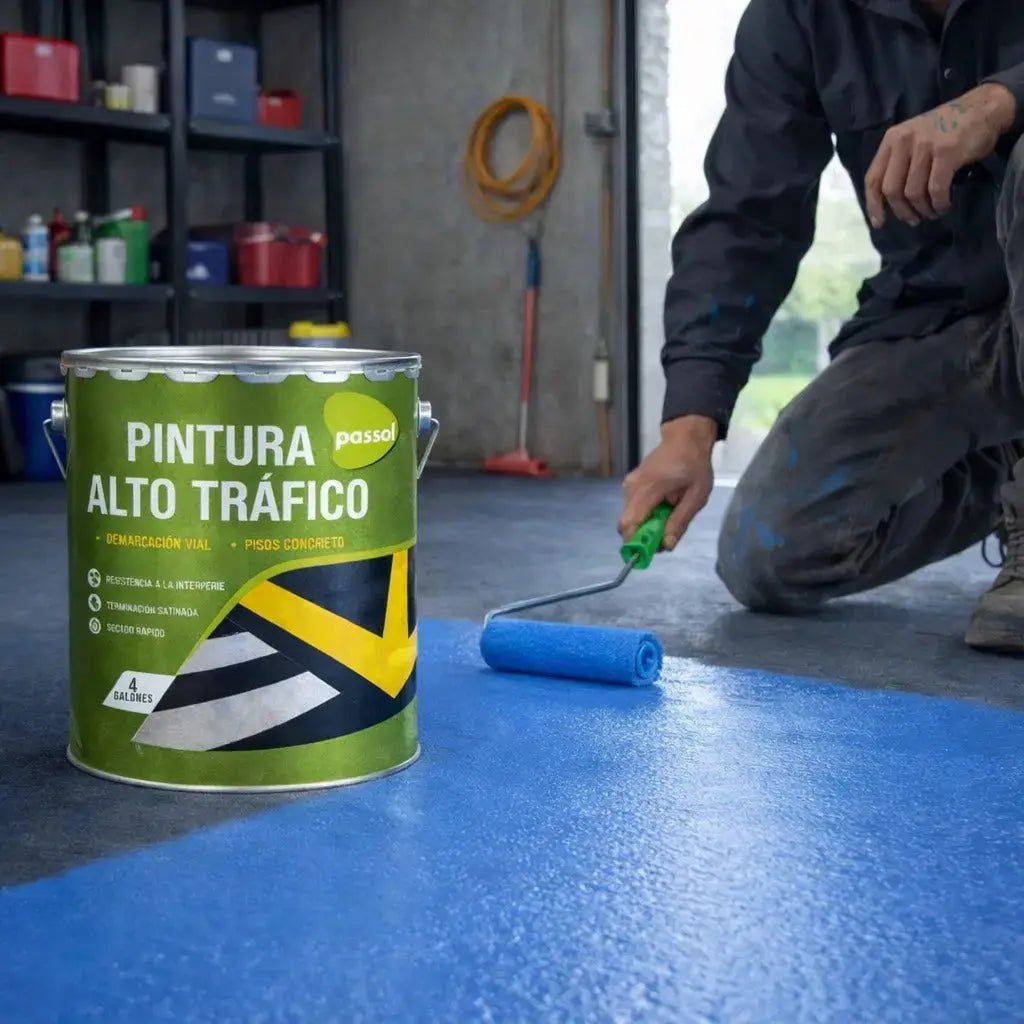 Pintura Alto Trafico ContrasteAzulTineta 4glPassol
