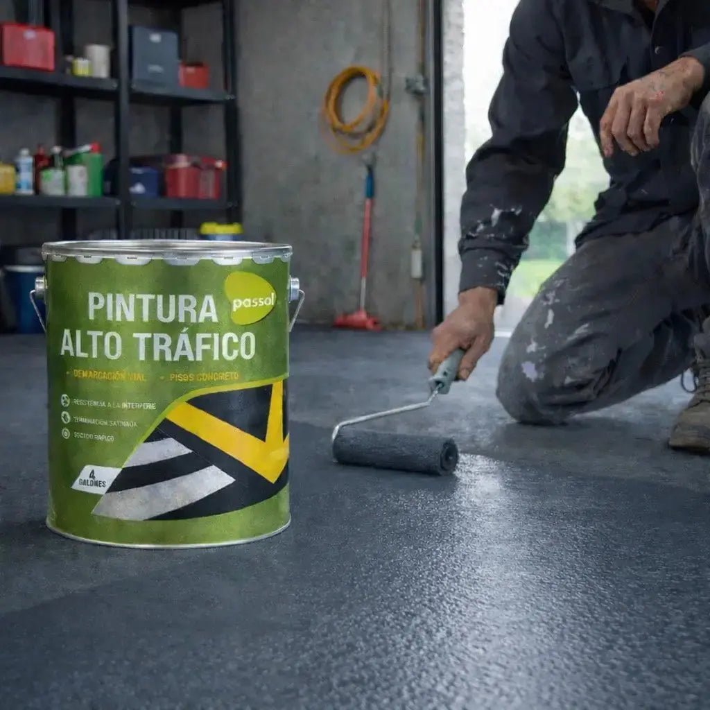 Pintura Alto Trafico ContrasteGrisGalón 3.8ltsPassol